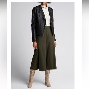 VINCE. Rib Panel Leather Moto Jacket. Never worn.